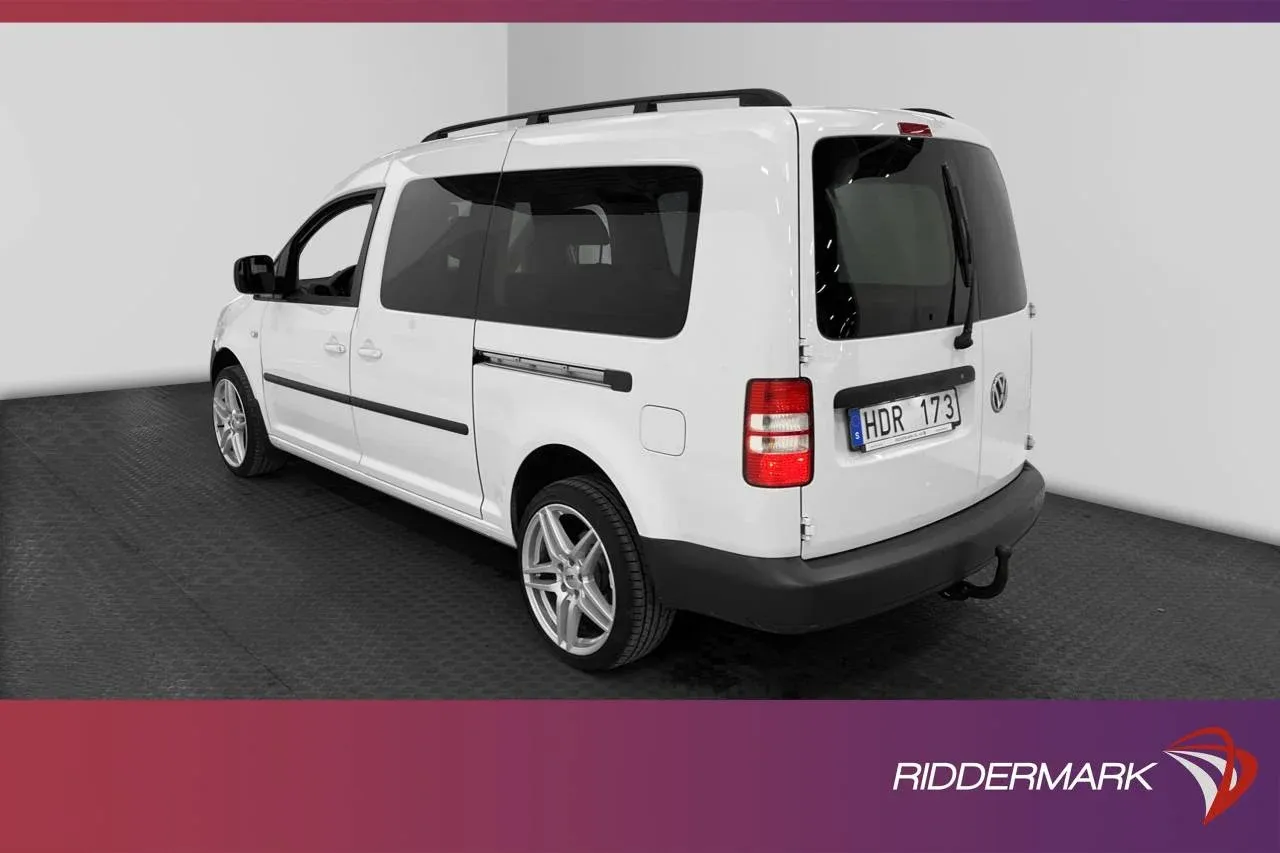 Volkswagen Caddy Maxi 2.0 109hk Dragkrok M-Värmare Lågmil Image 2